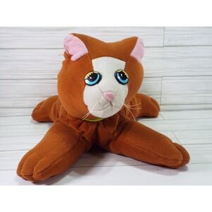 Vintage Tonka Pound Purries Kitty Cat Brown Plush Stuffed Animal 1980s